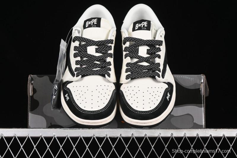 Nike Travis Scott x Fragment Design x Air Jordan 1 Low OG SP Sneakers - XY2688-106