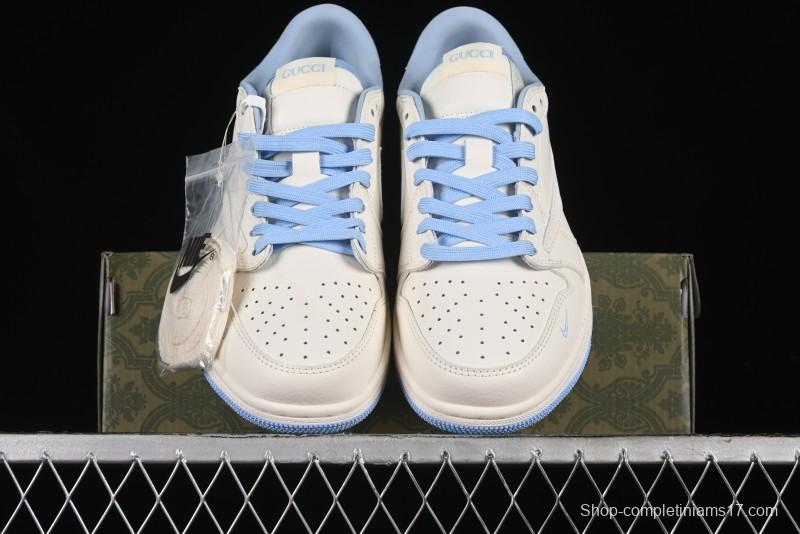 Nike Travis Scott x Fragment Design x Air Jordan 1 Low OG SP AJ1 Low Top Casual Sneakers - DM6688-608