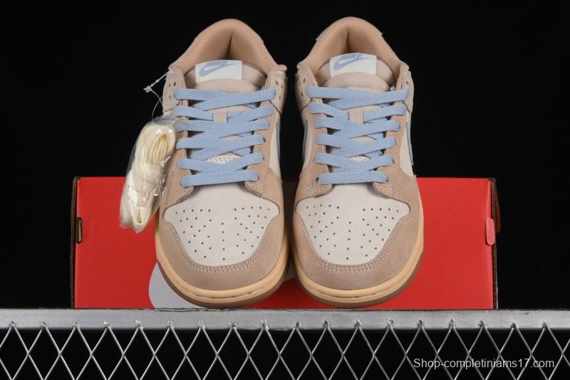 Nike Dunk Low SB Sanddrift Blue Vintage Suede and Light Blue Accent Casual Skate Shoes - HF0106-100