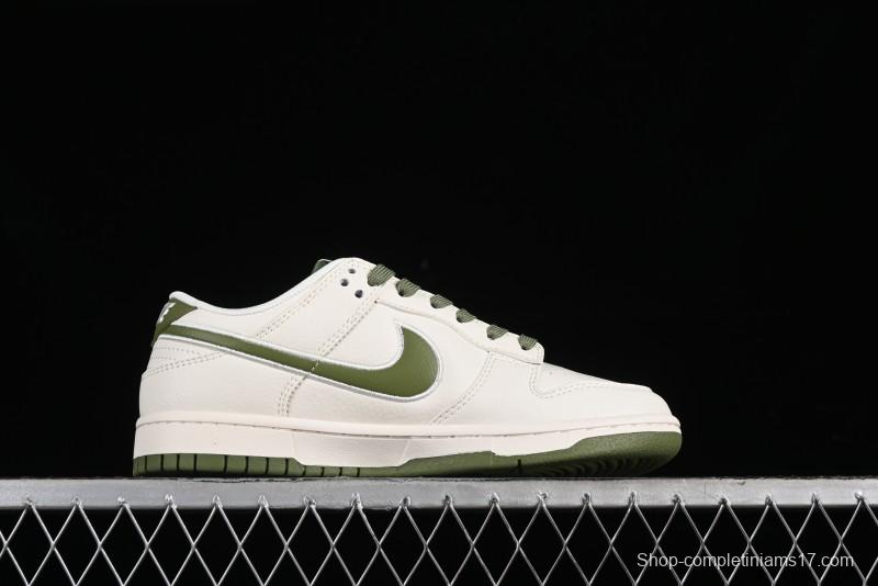 Nike SB Dunk Low NOCTA Anniversary Customized Low-Top Casual Sneakers with White and Green Swoosh - DQ1098-388