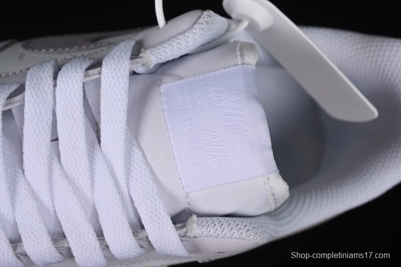 Nike Air Force 1 '07 Low Casual Sneakers with Anime-Inspired Light Gray Purple Spray Paint Design - DY8899-004