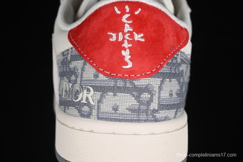 Nike Travis Scott x Fragment Design x Air Jordan 1 Low OG SP AJ1 Low Top Casual Sneakers - XY2688-113