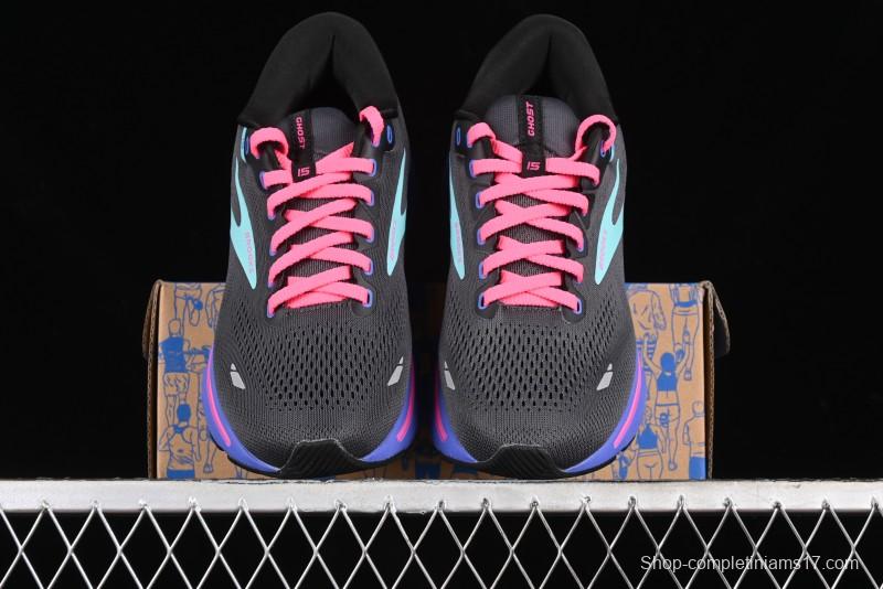 Brooks Ghost 15 Running Shoes with DNA LOFT V2 Cushioning and Breathable Air Mesh - 1203801B079