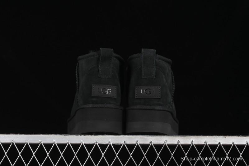 UGG Classic Ultra Mini Platform 3CM Wool Blend Mini Short Boots - 1135092
