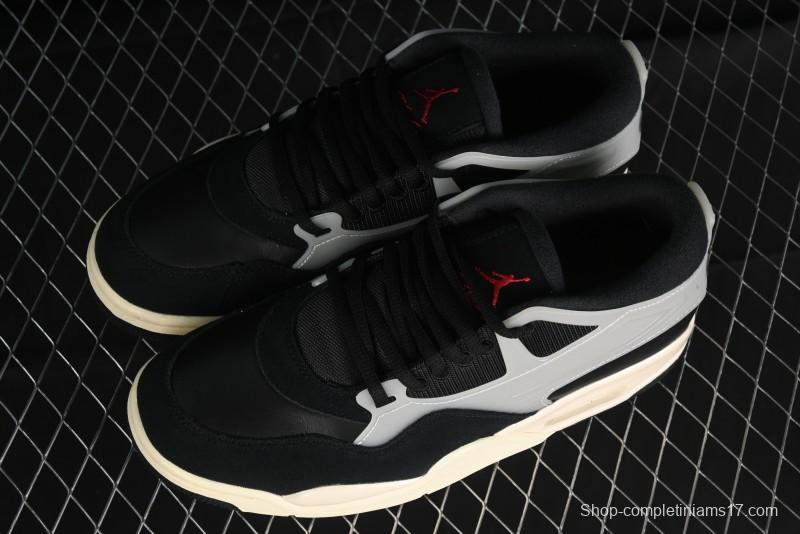 Nike Air Jordan 4 Remastered Sneakers in Black with Textile Mesh, Leather and Suede - FQ7939-006