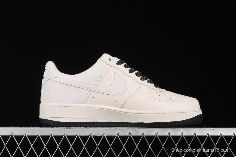 Nike Air Force 1 '07 Low Bape Collaboration - Black Beige Starry Sky Low Top Casual Sneakers - FG6688-103