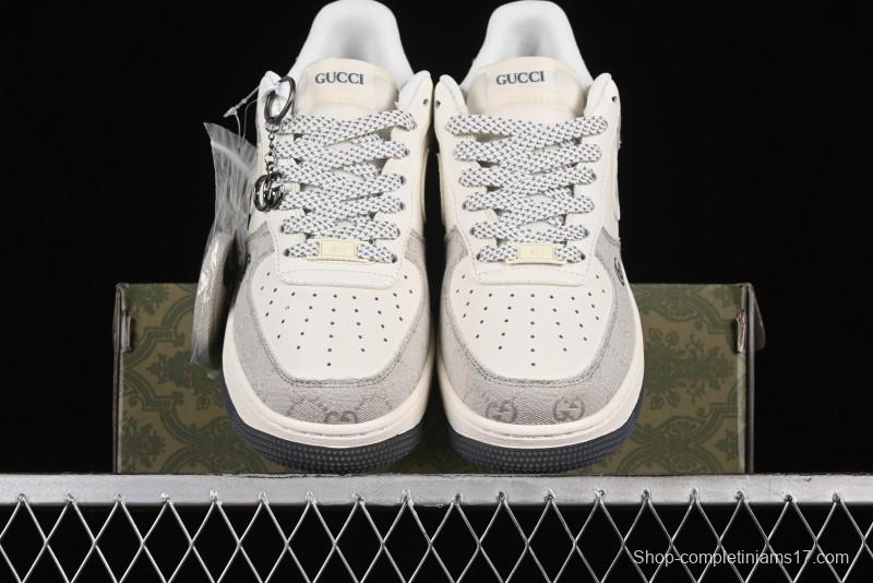 Nike Air Force 1 '07 Low Gucci Collaboration - Ash Grey Low-Top Casual Sneakers BB9577-102