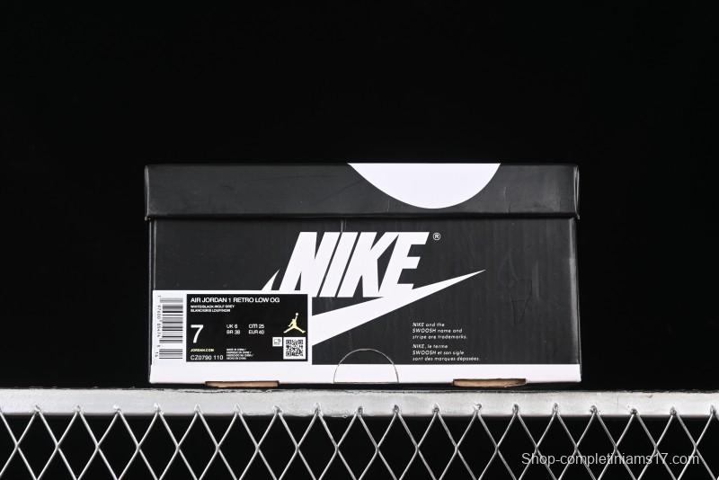 Nike Air Jordan 1 Low OG AJ1 Grey Black Low-Top Casual Sneakers - CZ0790-110