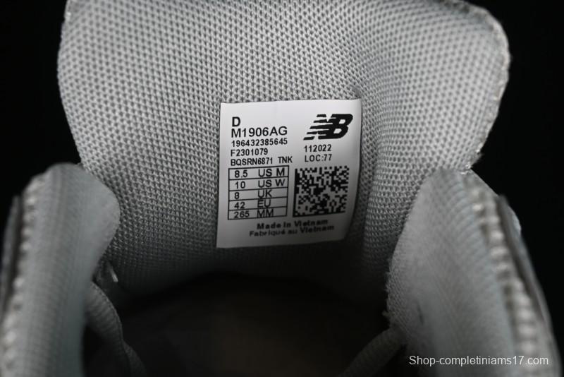 New Balance 1906 Series Retro Dad Style Casual Running Shoes with T-Beam Outsole and Exposed Cushioning - M1906AG