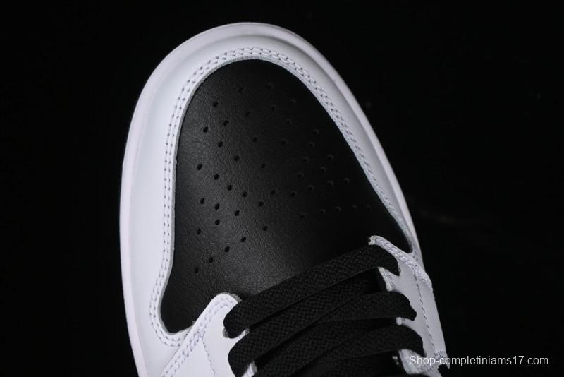 Nike Air Jordan 1 Low AJ1 Black White Gold Hook Basketball Shoes - 553558-172