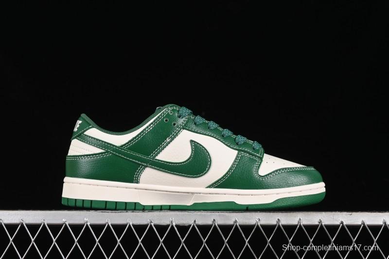 Nike SB Dunk Low Stussy Collaboration - Dark Green Anniversary Custom Low-Top Casual Skate Shoes - BB9898-005