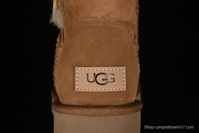 UGG Mini Bailey Button II Classic Short Boots with Wooden Button - 1016422