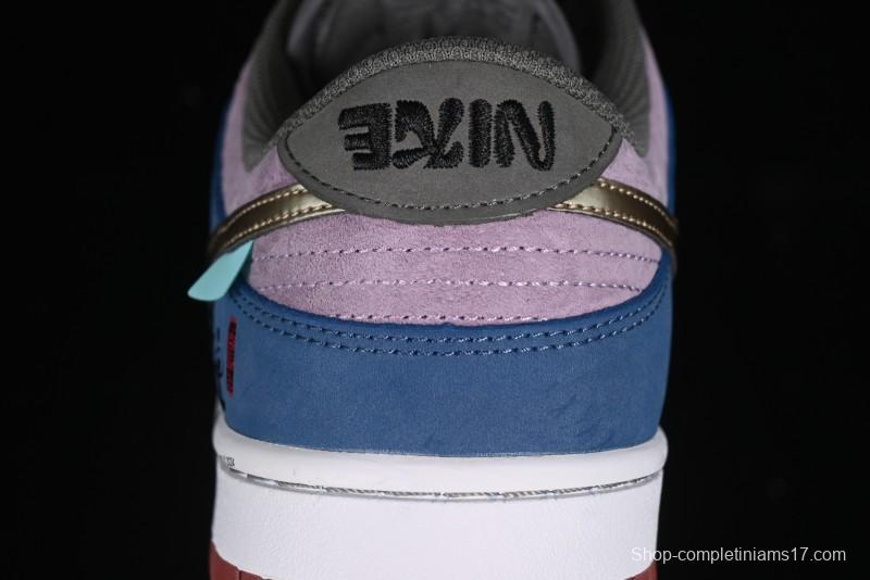 Nike Dunk Low Retro Deconstructed Casual Sneakers with Black Myth WuKong Theme - DV2433-109