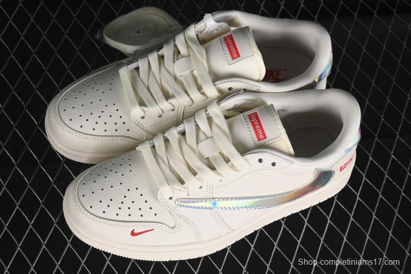 Nike Travis Scott x Fragment Design x Air Jordan 1 Low OG SP AJ1 Supreme Collaboration - CF3688-015