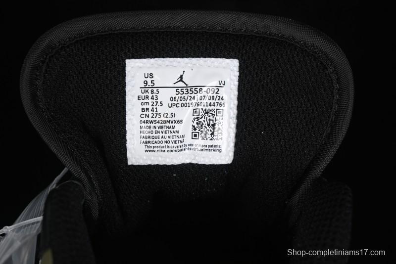 Nike Air Jordan 1 Low "Medium Olive" Retro Casual Sneakers - 553558-092