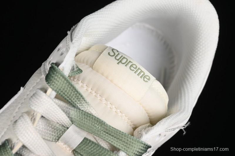 Nike SB Dunk Low Supreme Collaboration - Beige Green Two-Tone Anniversary High-End Custom Low-Top Casual Skate Shoes - BB8675-109
