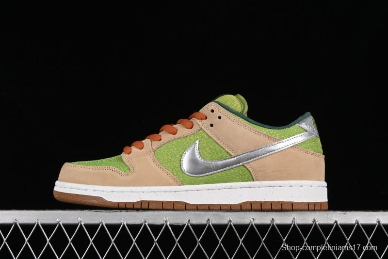 Nike SB Dunk Low Casual Skate Shoes with Escargot-Inspired Vanilla Garlic Butter Colorway - FQ7585-200