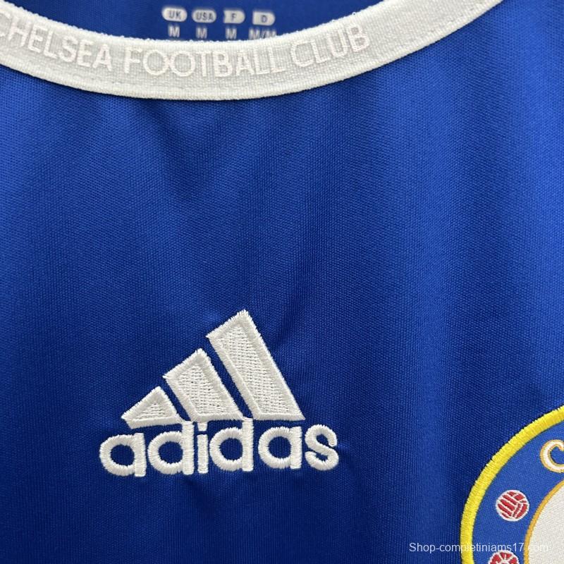06/07 Retro Long Sleeve Chelsea Home Jersey