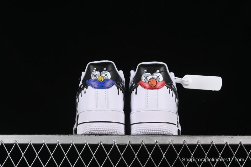 Nike Air Force 1 '07 Low Kaws Bear Collaboration Casual Sneakers - CW2288-111