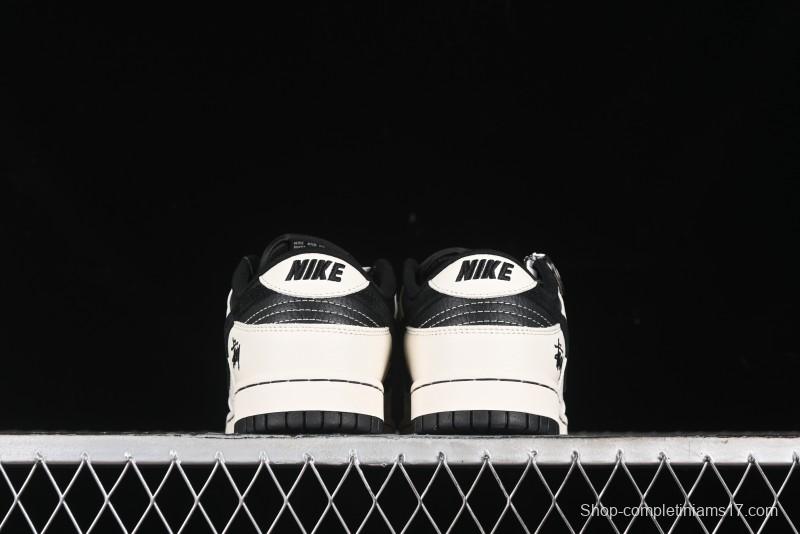 Nike SB Dunk Low Stussy Collaboration - Anniversary High-End Custom Low-Top Casual Sneakers - XY1688-016