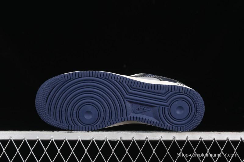 Nike Air Force 1 '07 Low Bape Collaboration - Deep Blue Grey Low-Top Casual Sneakers BB6566-206