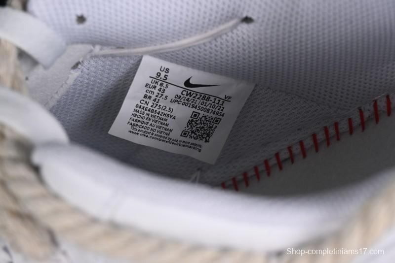 Nike Air Force 1 '07 Low White Deconstructed Casual Sneakers - CW2288-046