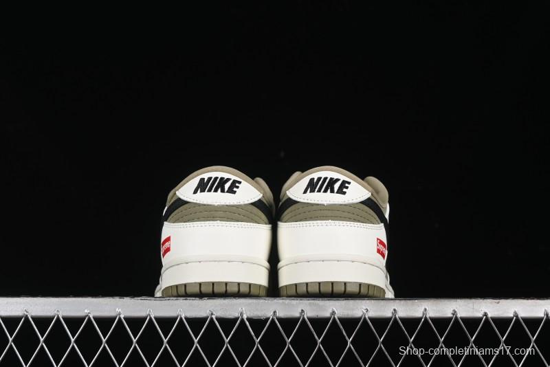 Nike SB Dunk Low Supreme Collaboration - Liberation Green Anniversary High-End Custom Low-Top Casual Sneakers - CH8311-231