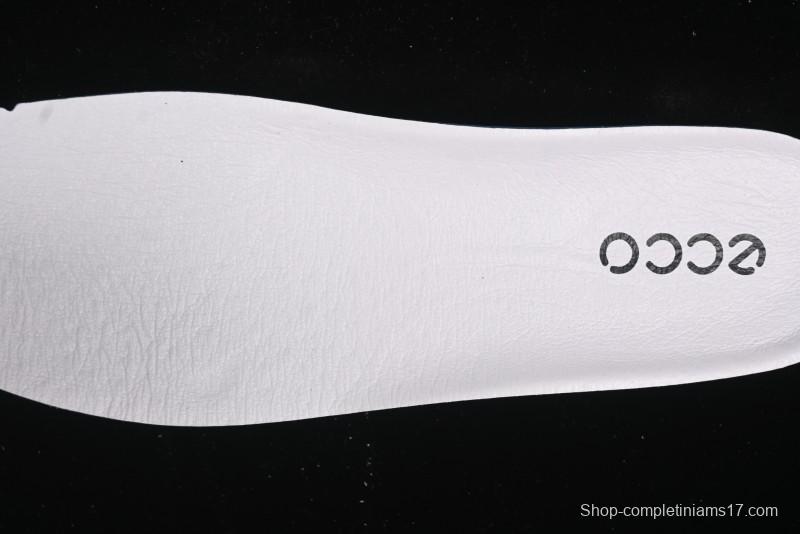 ECCO Street Light Series Autumn Platform Round Toe Versatile Casual White Sneakers 63311901002