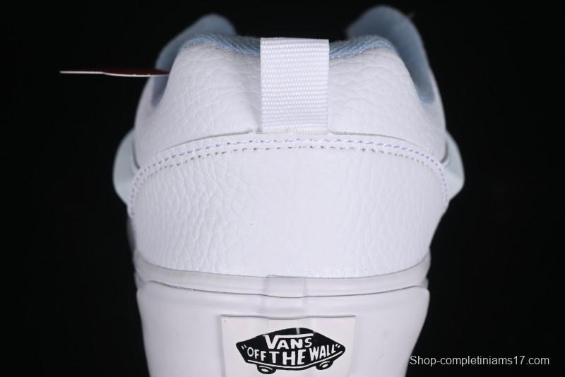 Vans Classics Knu Skool Full Grain Leather White Bread Sneakers - VN0009QCDSB