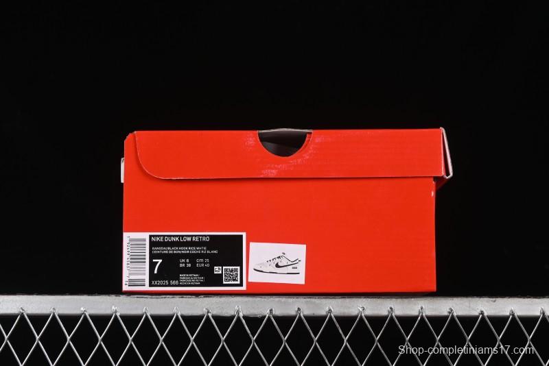 Nike SB Dunk Low Supreme Collaboration - Beige Black Mini Swoosh Anniversary Customized Low-Top Casual Skate Shoes - XX2025-566