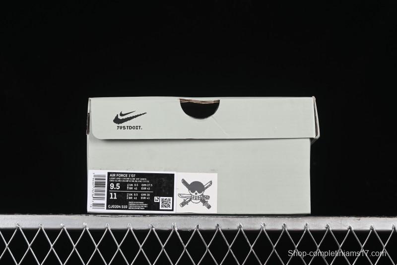 Nike Air Force 1'07 Low "Three Blade Flow" One Piece Series - Zoro's Santoryu Casual Sneakers - CJ0304-510