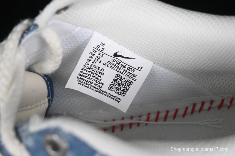 Nike Air Force 1 '07 Low Levi's Denim Collaboration - Light Blue Denim Low-Top Casual Sneakers - SJ6698-003