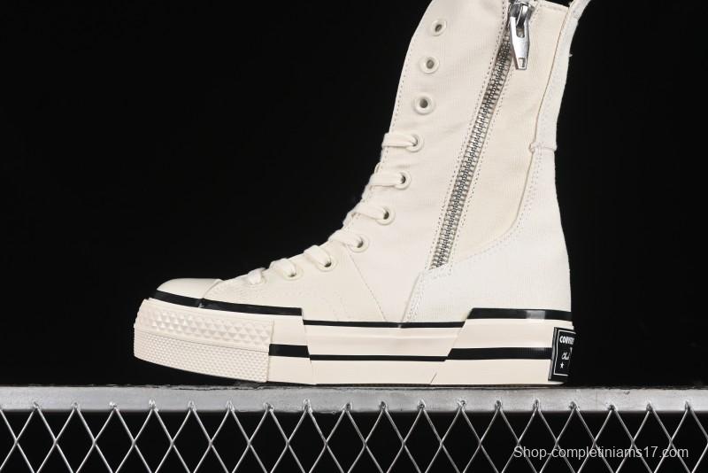 Converse Chuck 70 Plus X-High Deconstructed Platform Sneakers - A08261C