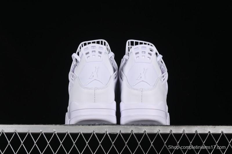 Nike Air Jordan 4 Retro Basketball Shoes with Net Design - FV7251-107