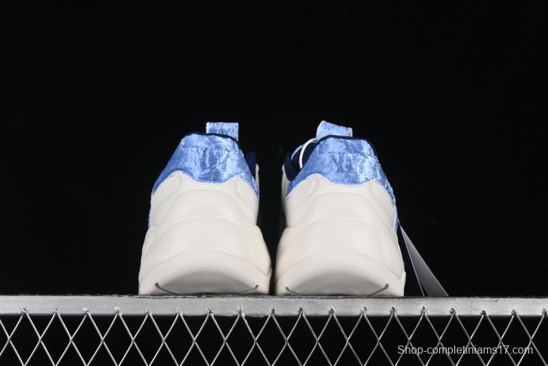 New York Yankees MLB Bigball Chunky Window Velvet Monogram Thick Sole Casual Running Shoes - 3ASHWVM4650NYS
