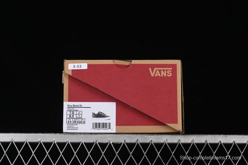 Vans Knu Skool DR White Black Green Chunky Sneakers - VN000CZU50K