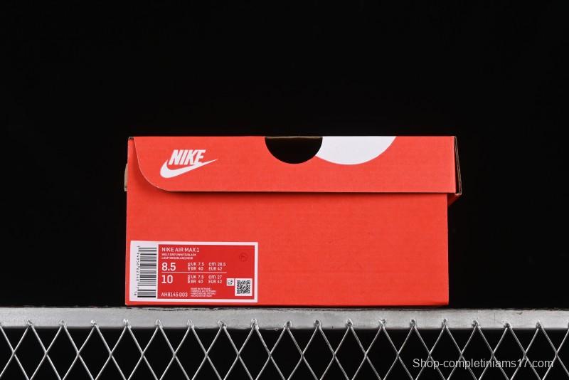 Nike Air Max 1 Retro Running Shoes with Half-Sole Air Cushion - AH8145-003