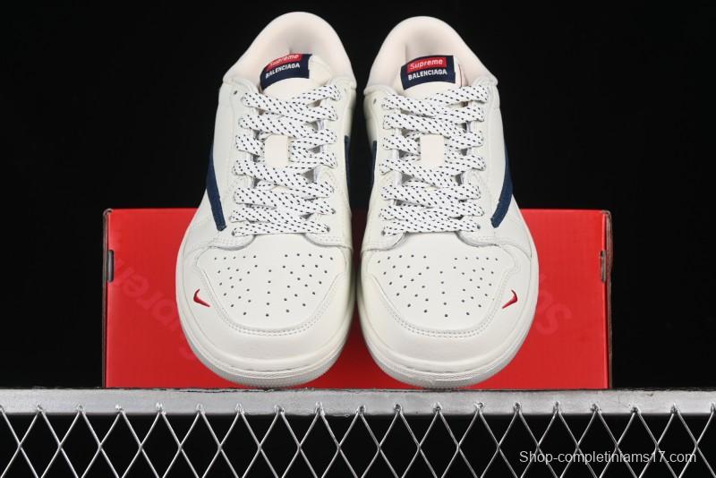 Nike Travis Scott x Fragment Design x Air Jordan 1 Low OG SP AJ1 Supreme Collaboration - JH6088-608