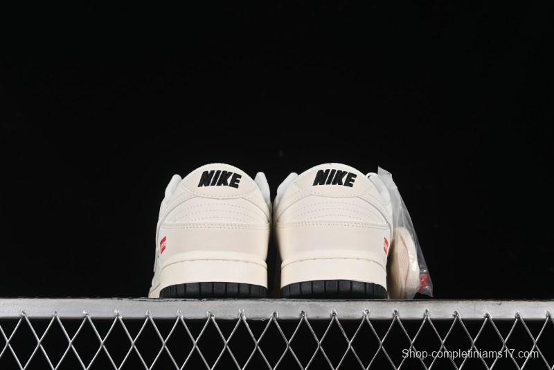 Nike SB Dunk Low Supreme Collaboration - Double Swoosh Dual Color Anniversary High-End Custom Low-Top Casual Skate Shoes - BB8675-112