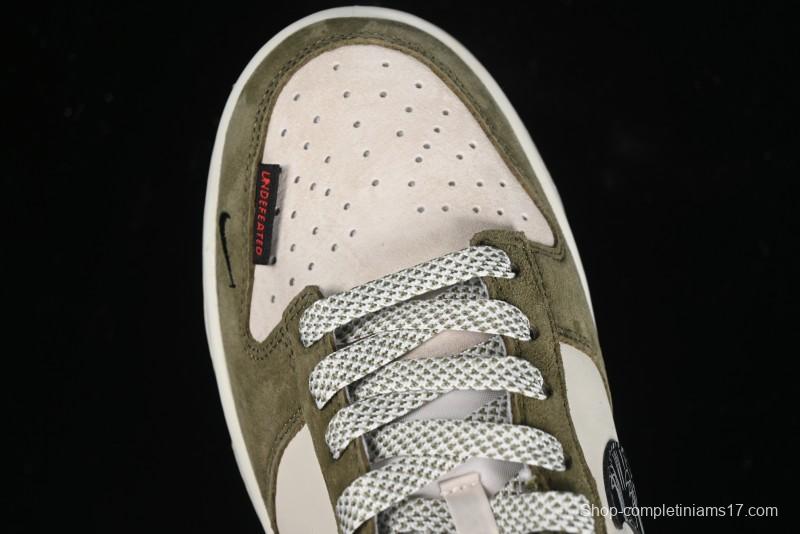 Nike SB Dunk Low UN Phantom Military Green Black Swoosh Anniversary Custom Low-Top Casual Skate Shoes - DJ2024-037