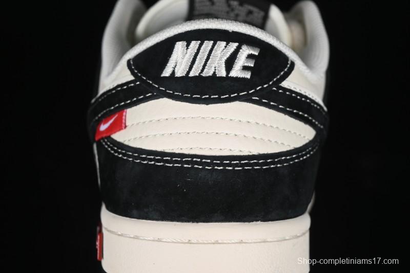 Nike SB Dunk Low Supreme x Bape Collaboration Anniversary Edition Custom Low-Top Casual Sneakers - SJ1089-018