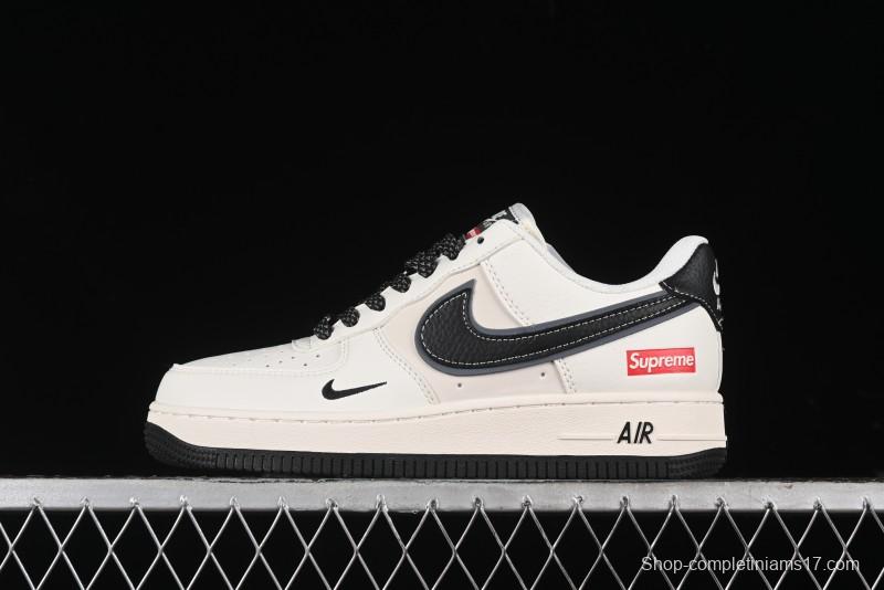 Nike Air Force 1 '07 Low Supreme Collaboration - White Black - XZ3368-001
