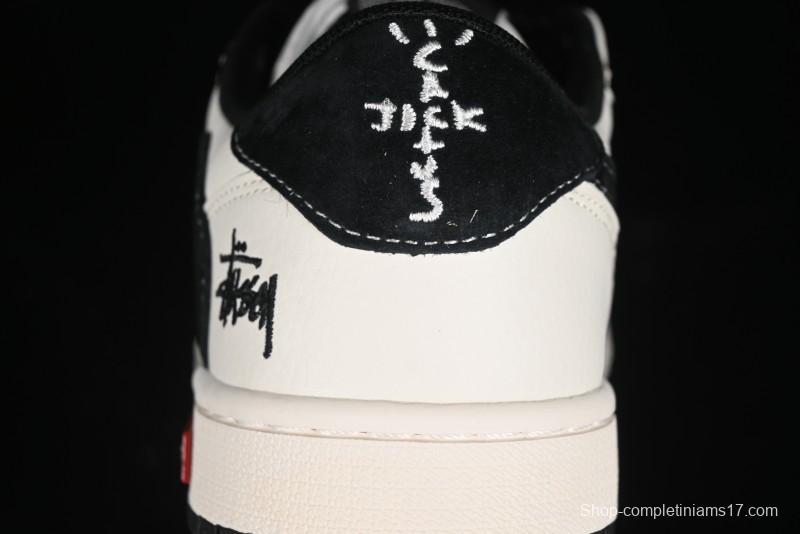 Nike Air Jordan 1 Low OG SP Travis Scott x Fragment Design Collaboration Sneakers - SJ2068-129