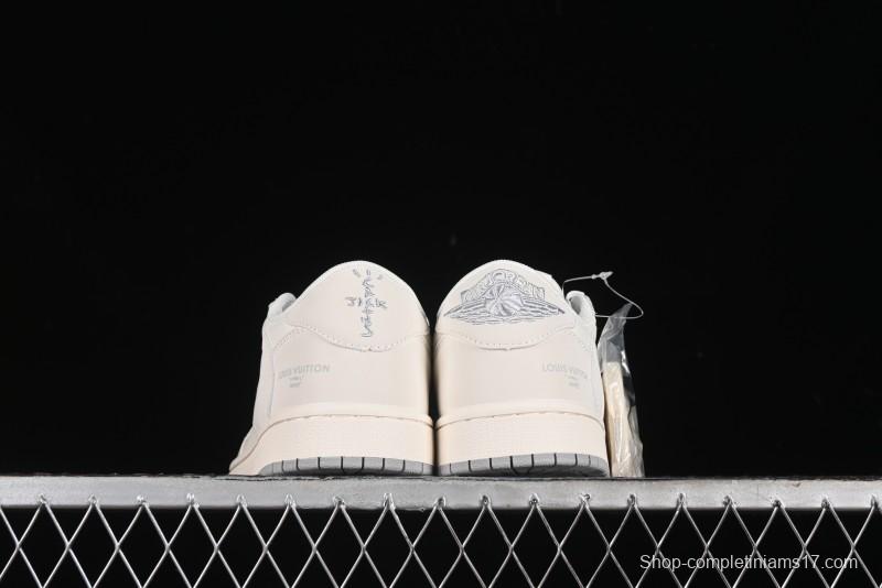 Nike Travis Scott x Fragment Design x Air Jordan 1 Low OG SP AJ1 LV Collaboration - XZ1268-002
