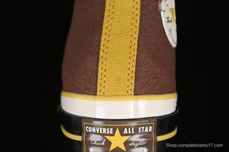 Converse Zoo Happy Pets Series High-Top Fleece-Lined Casual Sneakers with Animal-Themed Design - A12767C