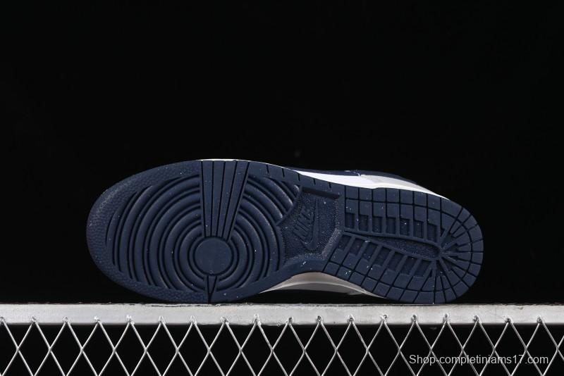 Nike Dunk Low SB Casual Sneakers in Photon Dust and White with Obsidian Accents - HF4299-001