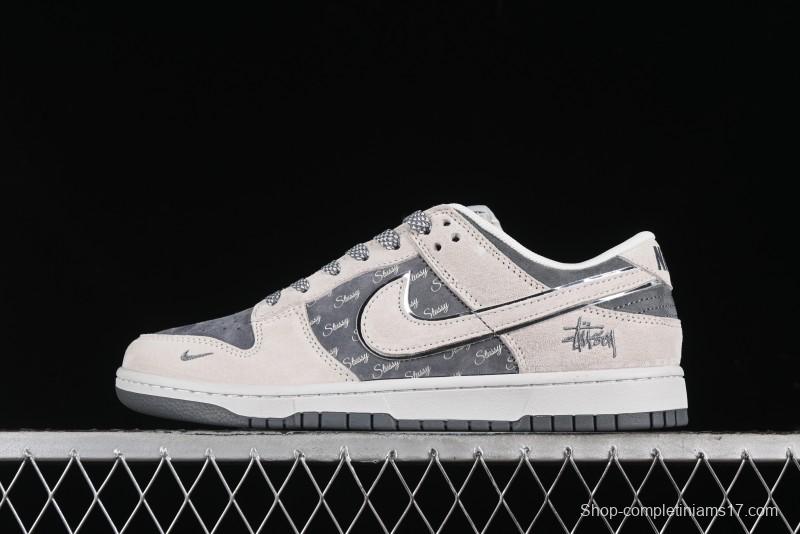 Nike SB Dunk Low Stussy Anniversary Edition Premium Custom Low-Top Casual Sneakers - XX2025-578