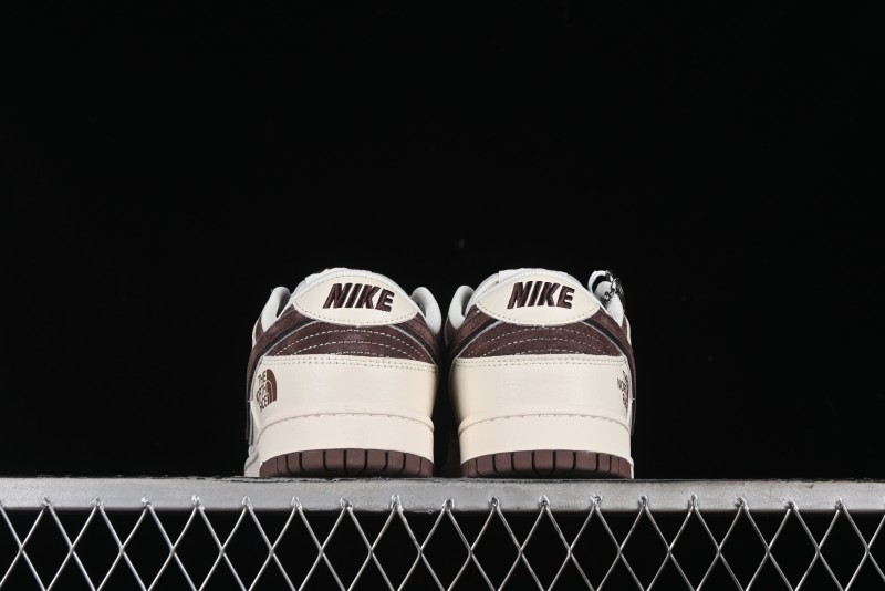 Nike SB Dunk Low The North Face Collaboration Anniversary Edition Premium Custom Low-Top Casual Skate Shoes - DQ1098-515