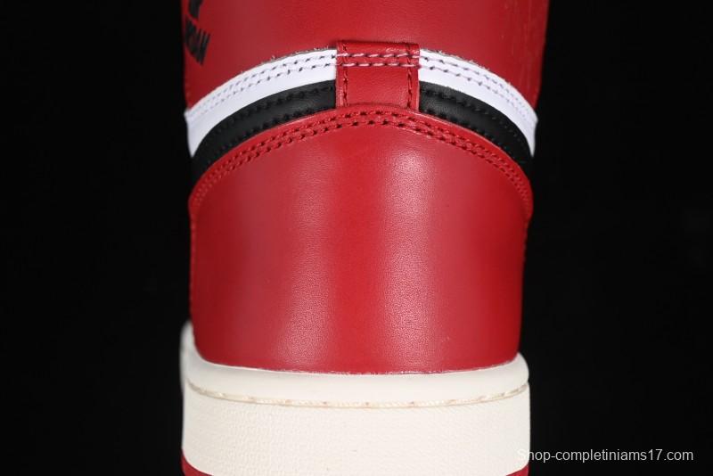 Nike Air Jordan 1 High OG Retro Basketball Shoes with Black Toe Design - DZ5485-106