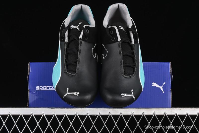 Puma Sparco Future Round Toe Lace-Up Low-Top Lifestyle Casual Shoes in Leather and Fabric - 308155-01